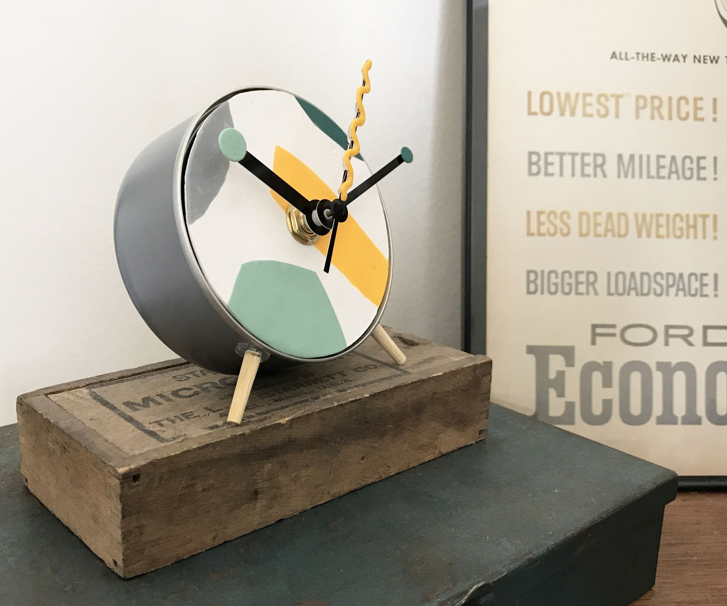 Funky Modern Tuna Can Clock