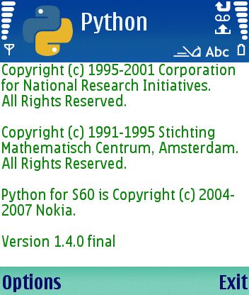PyS60: Remote (via bluetooth) Python console to your Nokia phone (Mac OSX 10.4 Tiger)