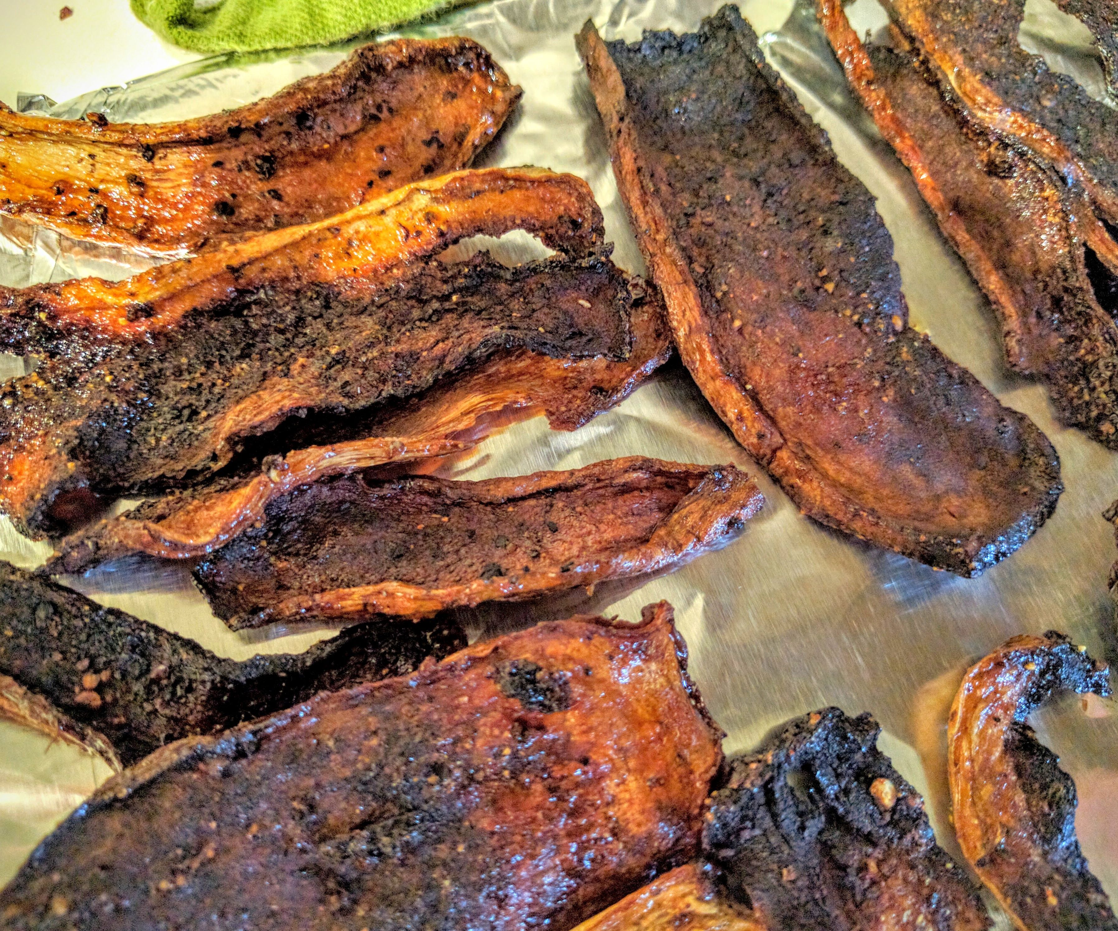 Super Delicious *vegan* Porcini Bacon