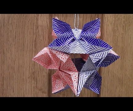 Origami Kusudama Diamond Flower Tutorial