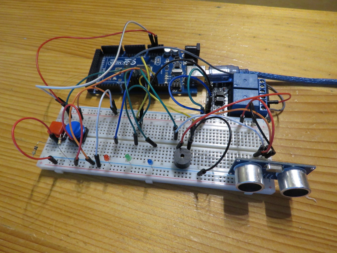 Arduino Alarm With Ultrasonic Sensor 5 Steps with Pictures Circuit Diagram