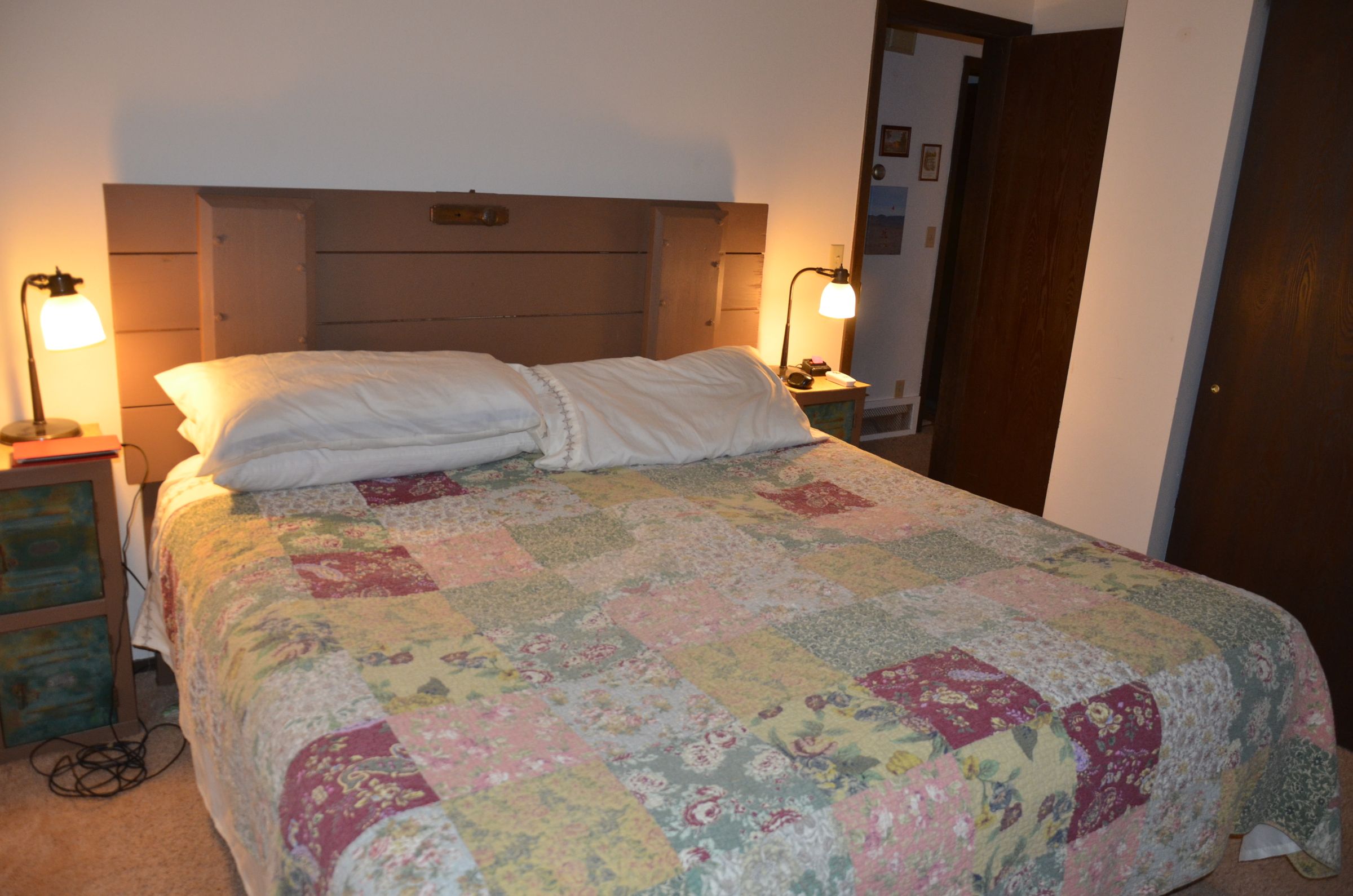 From Cool Old Door to Chic Headboard