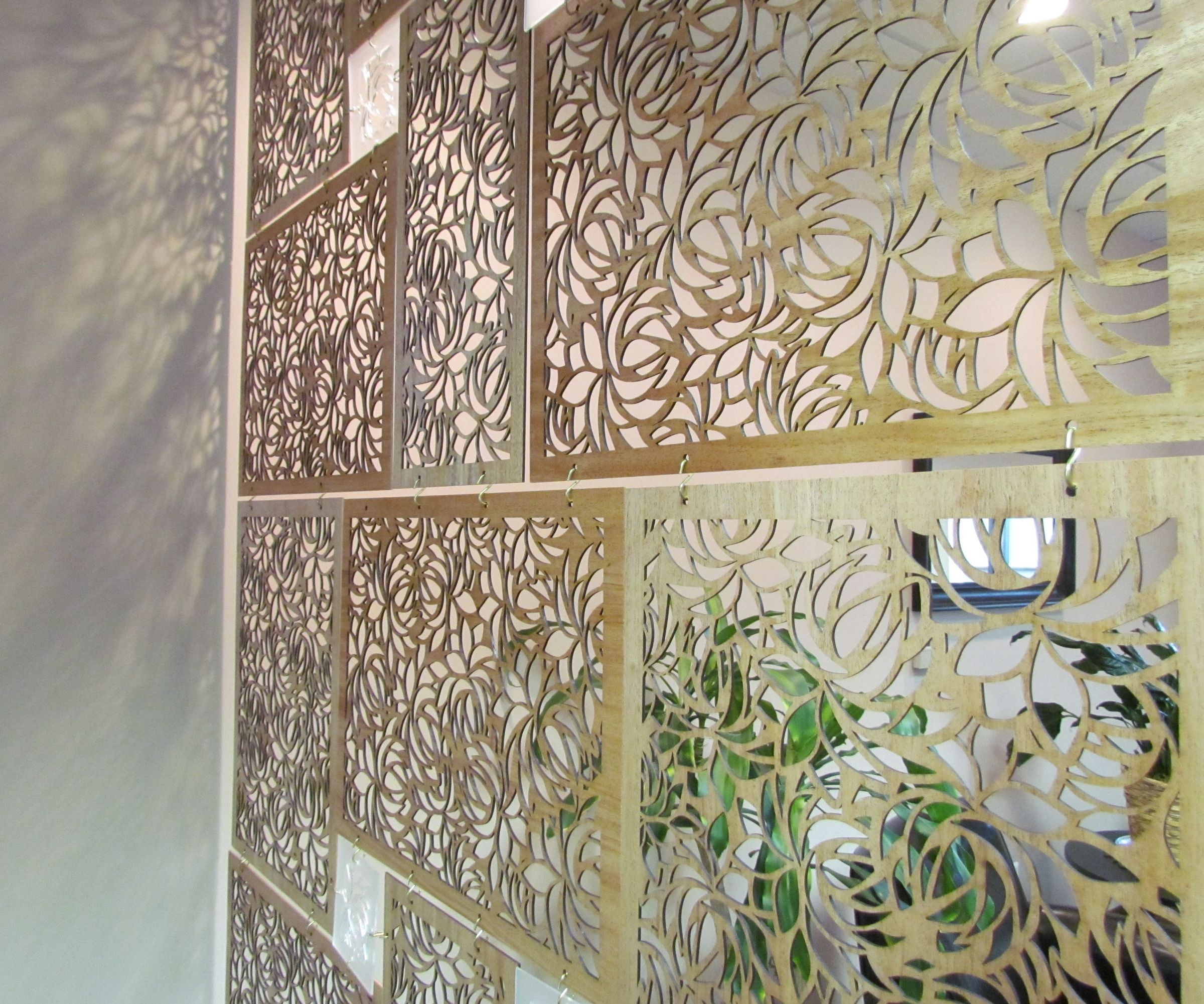 Room Divider Screen With a Laser