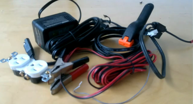 How Create a Cheap DIY Quick Disconnect Fitting and Charge Two Batteries Using One Deltran Battery Charger.