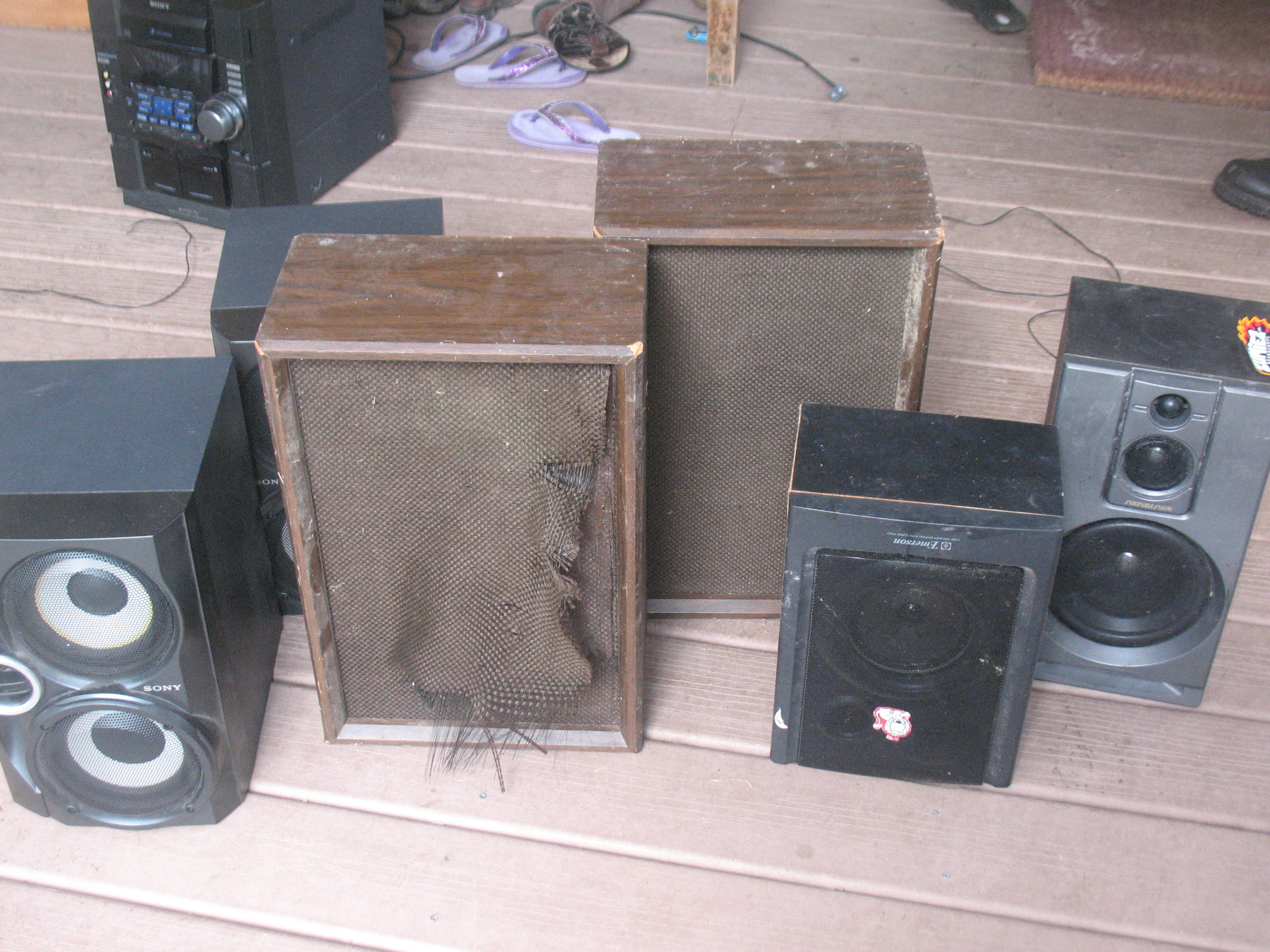 Salvaging Magnets from Speakers.