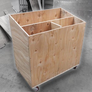 DIY Mobile Lumber Cart