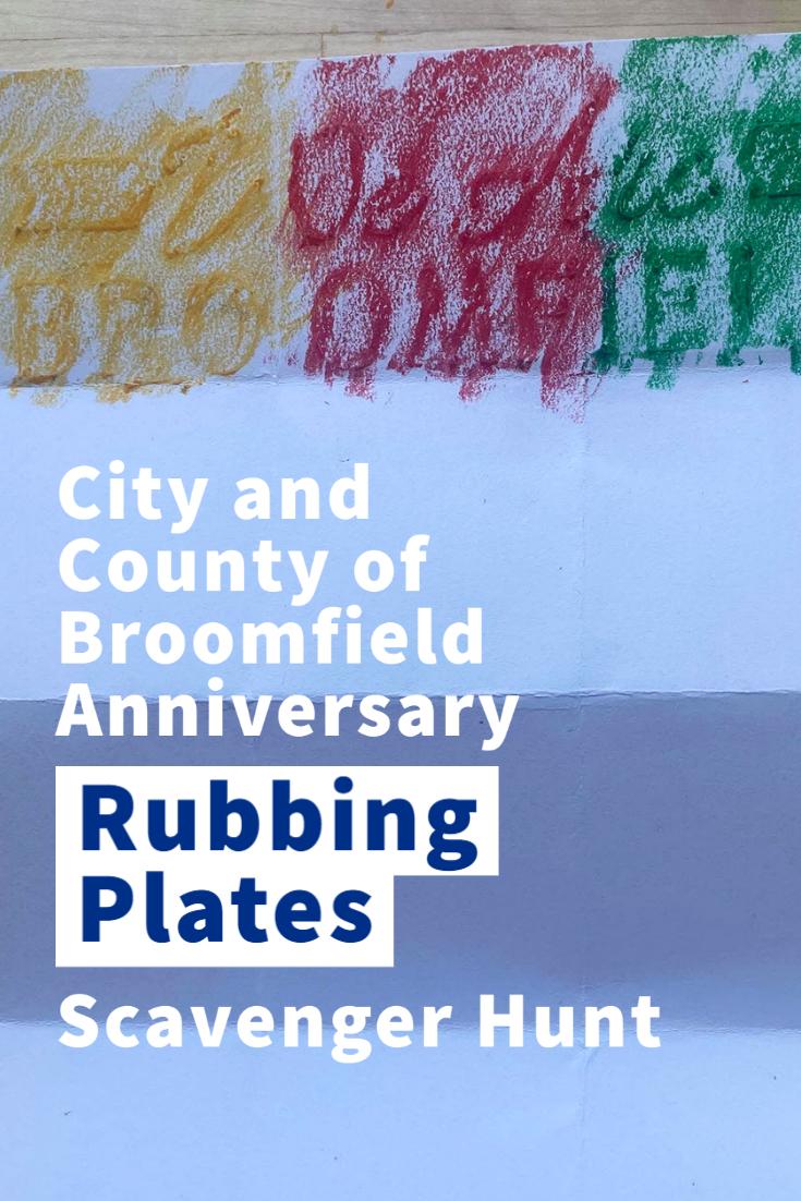 Completing the City and County of Broomfield Anniversary Scavenger Hunt