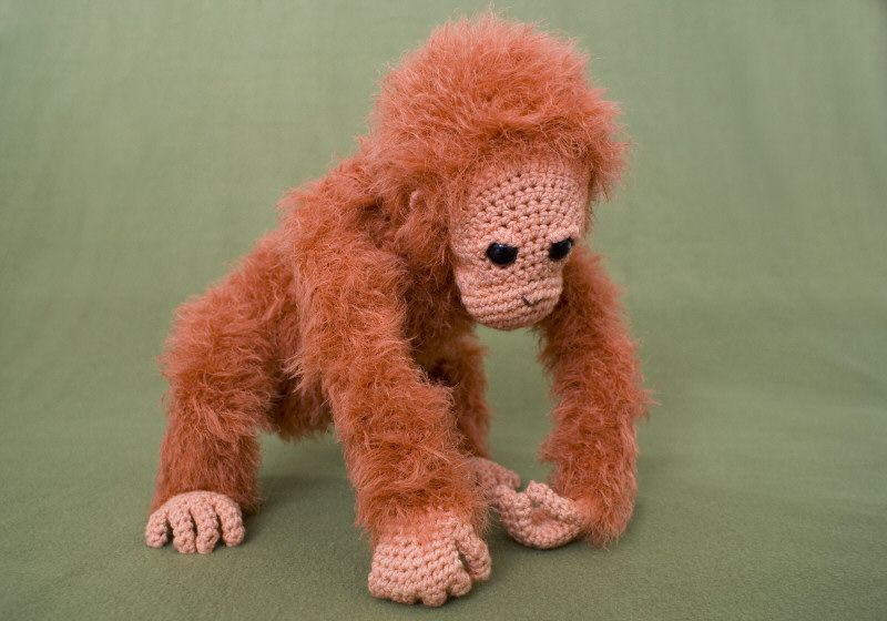Crocheted Orangutan