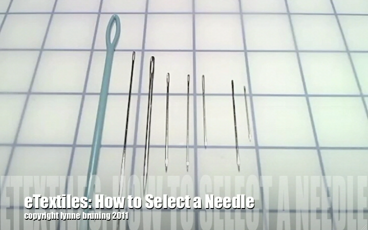 ETextiles: How to Select a Needle