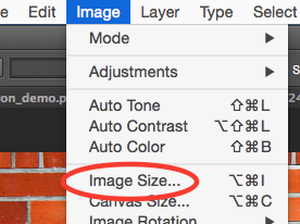 Open Images in PS and Resize