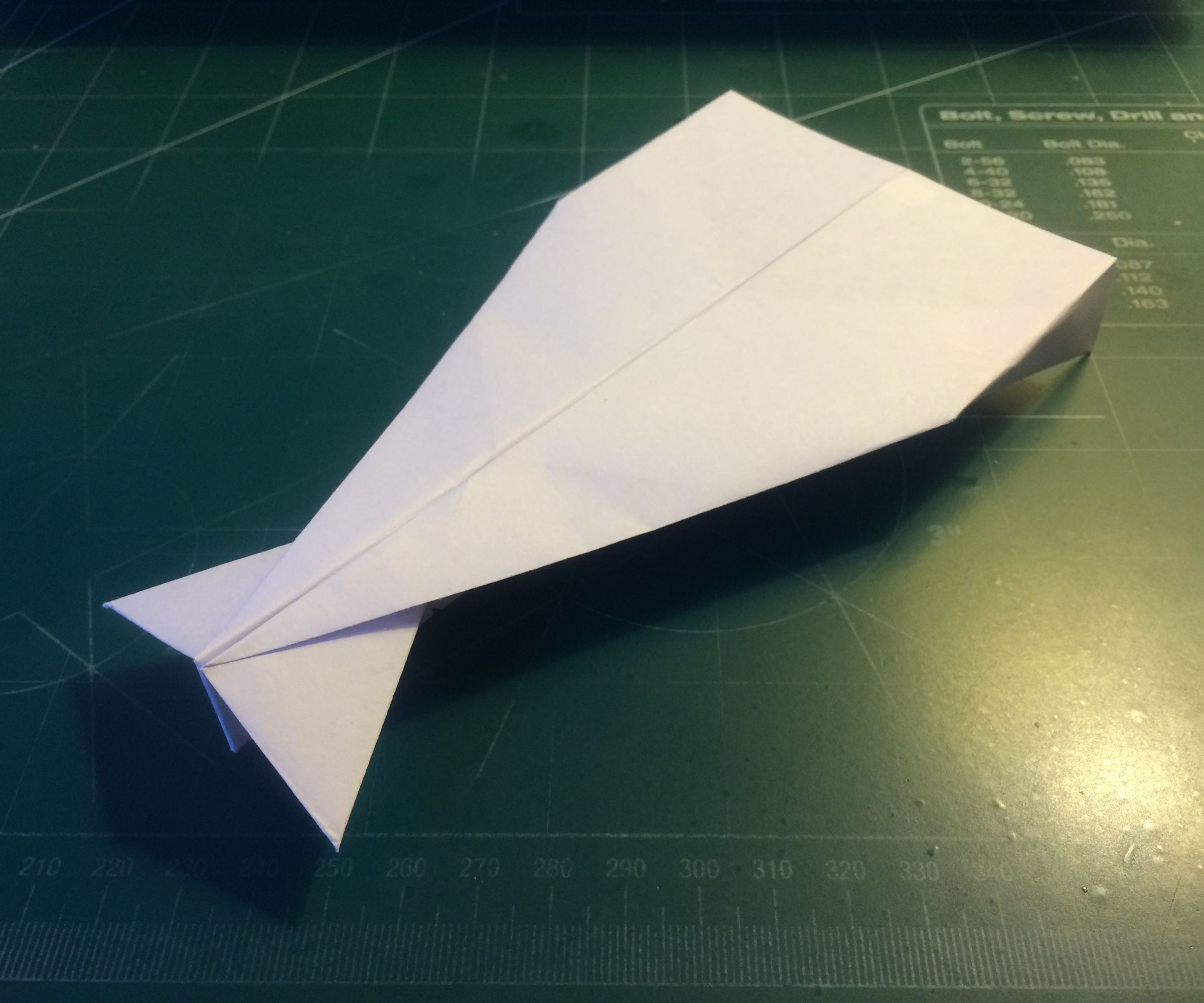 How to Make the StratoUltraceptor Paper Airplane