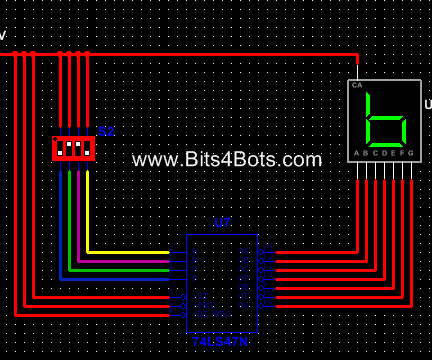 Bits4Bots - 4 Bit Binary Manual Counter: NI Multisim (Video Included)