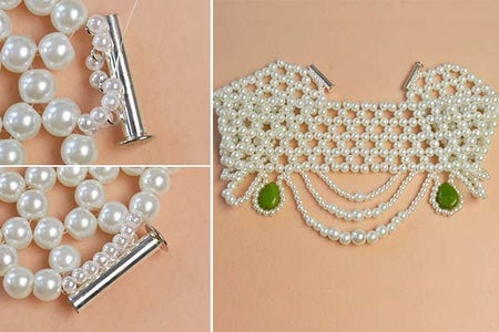 Finish the Pearl Cjoker Necklace