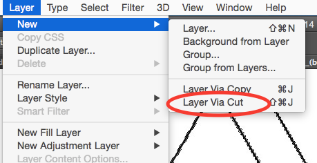 Select the Geometric Object From the Background Into New Layer