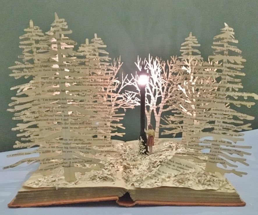 Narnia Book Sculpture