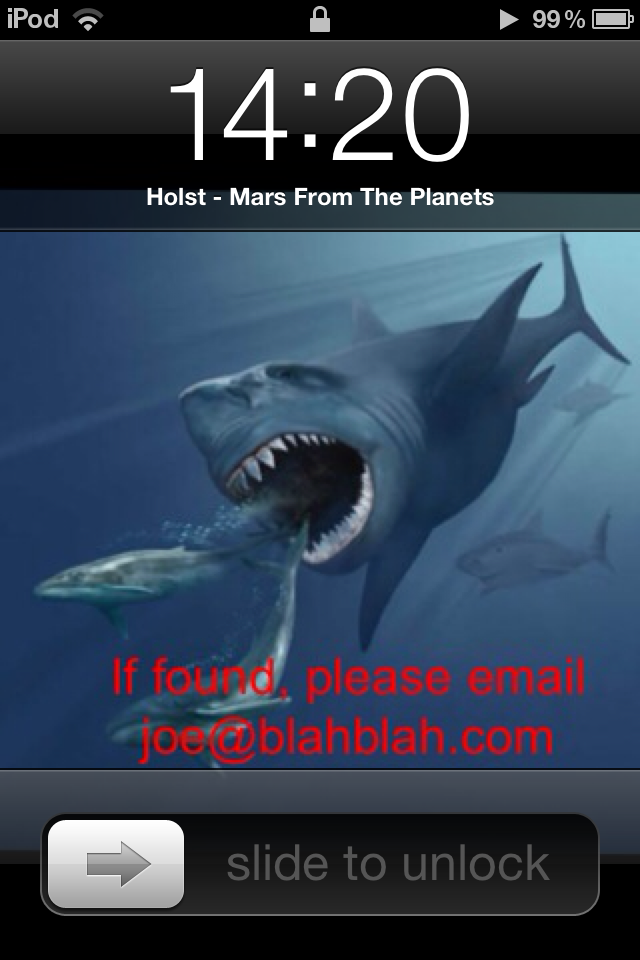 How to help your iTouch/iPhone find it's way home.