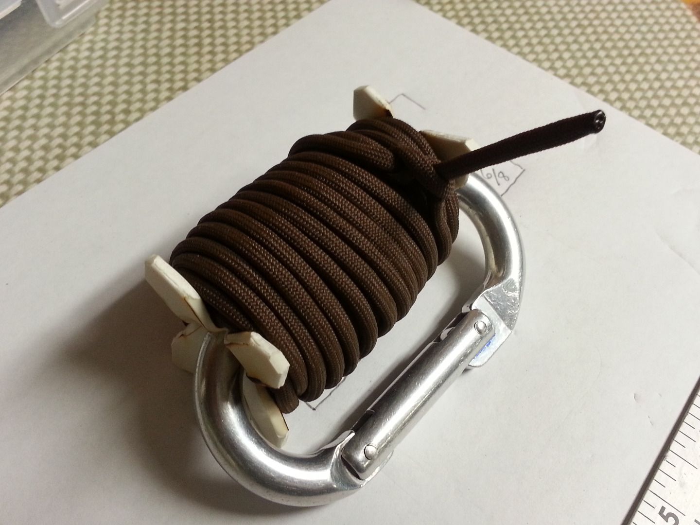 Paracord Carabiner PVC Spool 3 Steps (with Pictures) Instructables