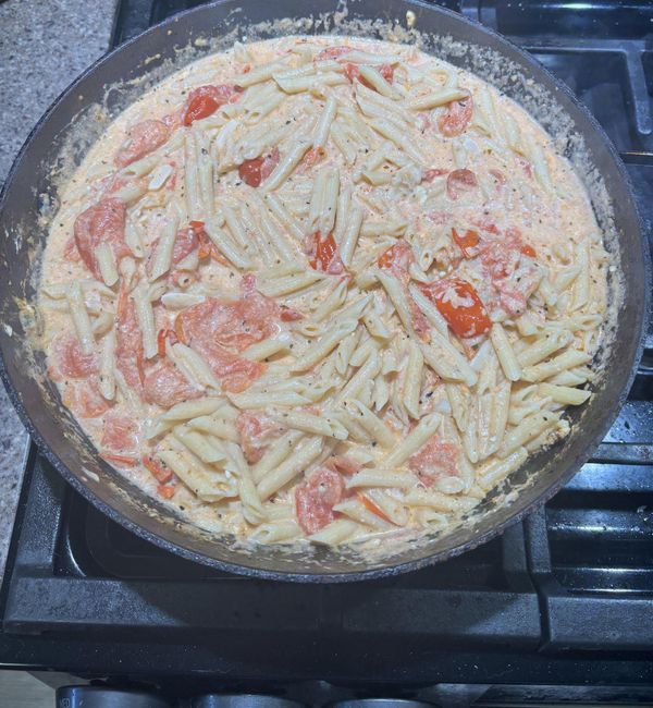 Easy, No Bake Feta Pasta