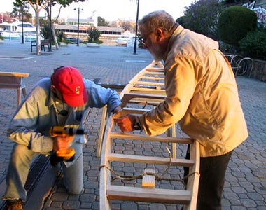 Dowel the Deck Beams to the Gunwales