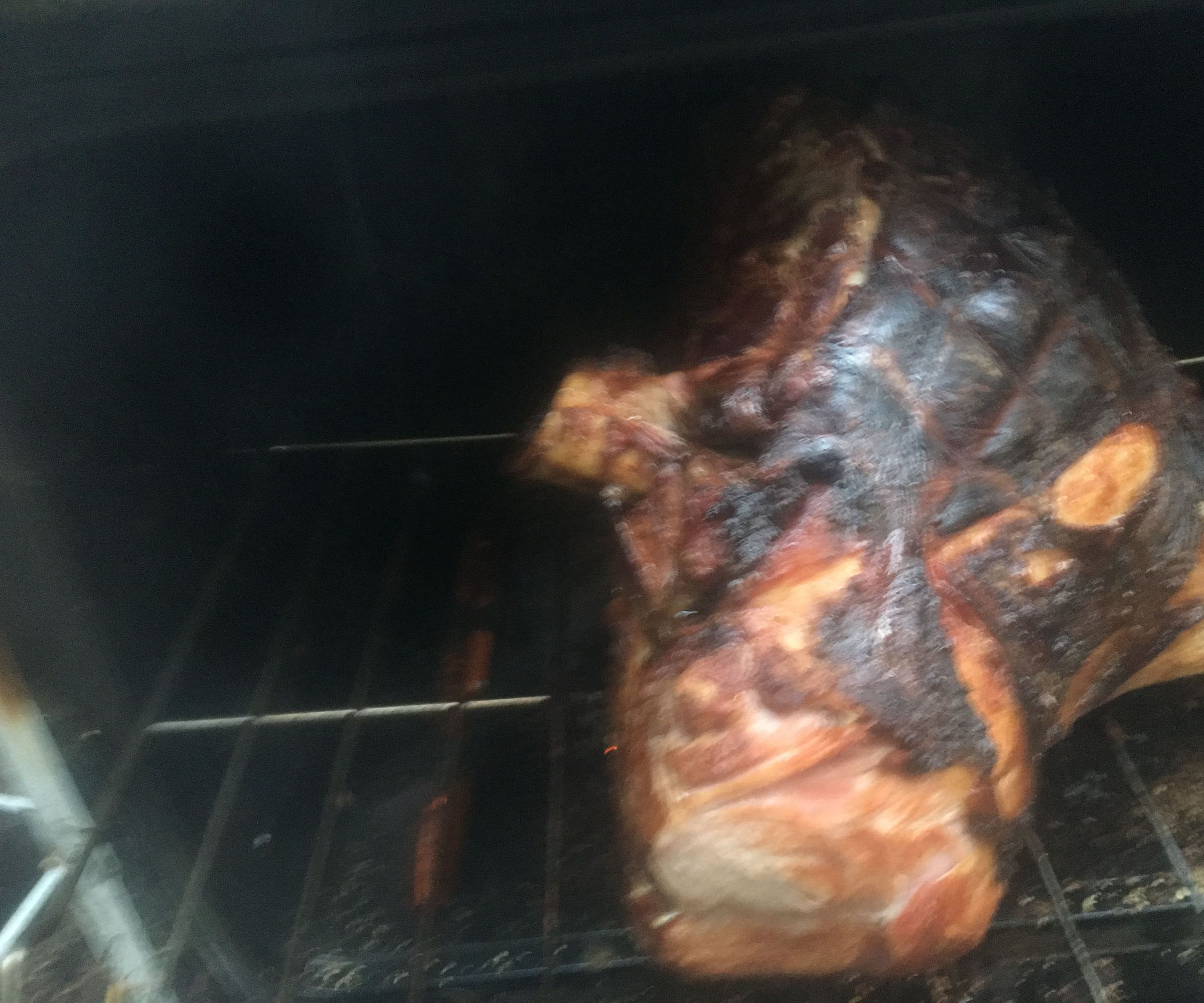 Smoking a Ham