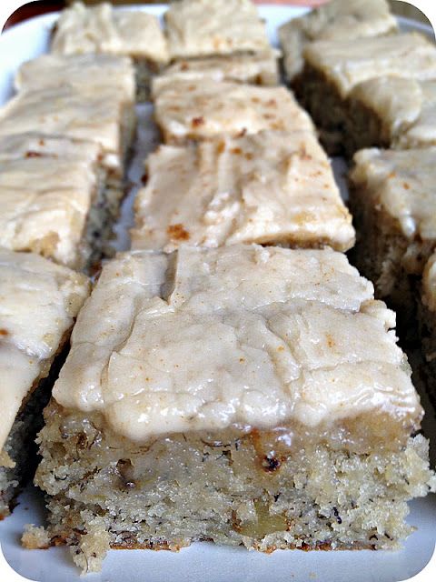 Banana Bread Bars With Brown Butter Frosting