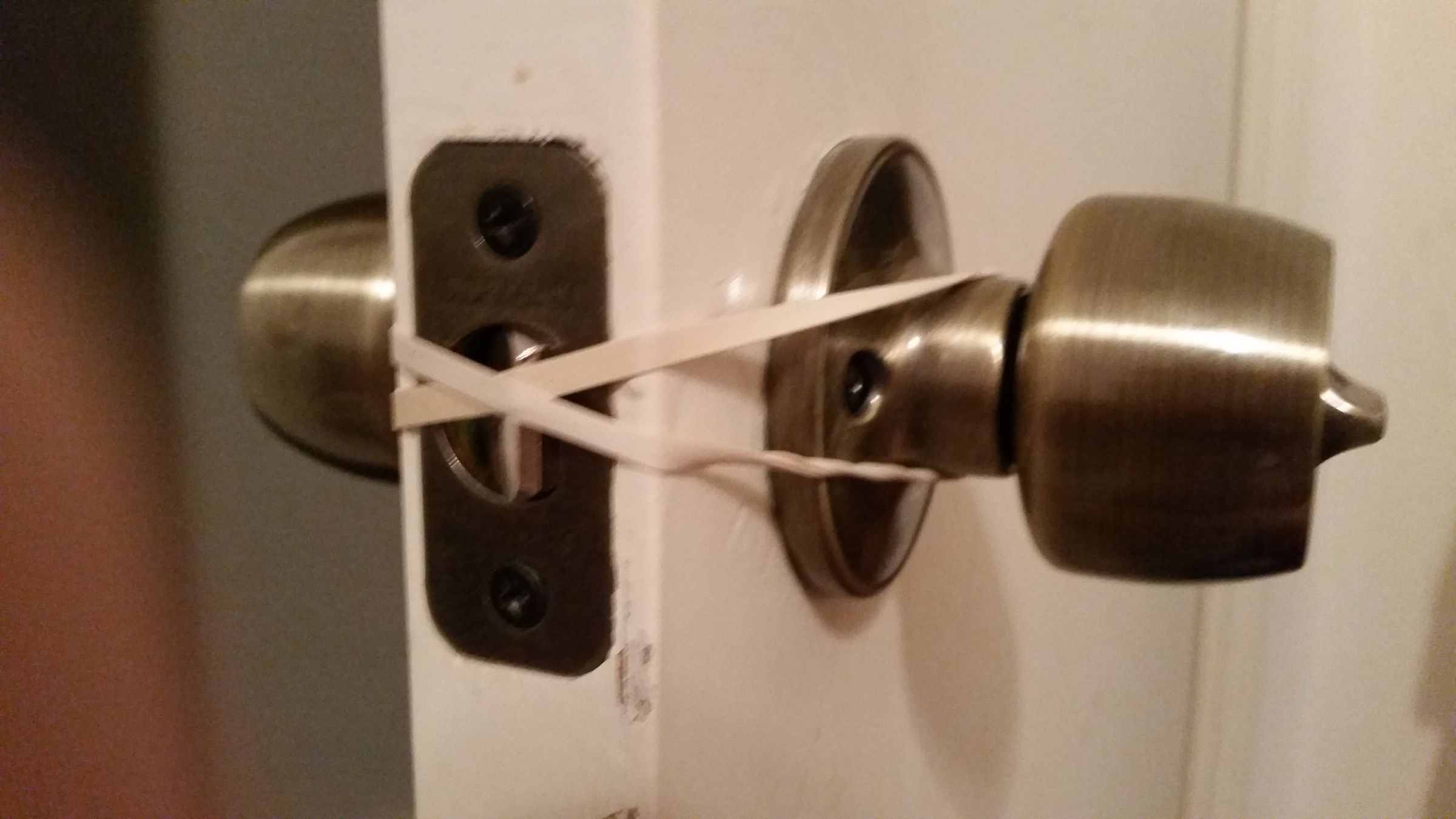 Why Place A Rubber Band On Door Knob