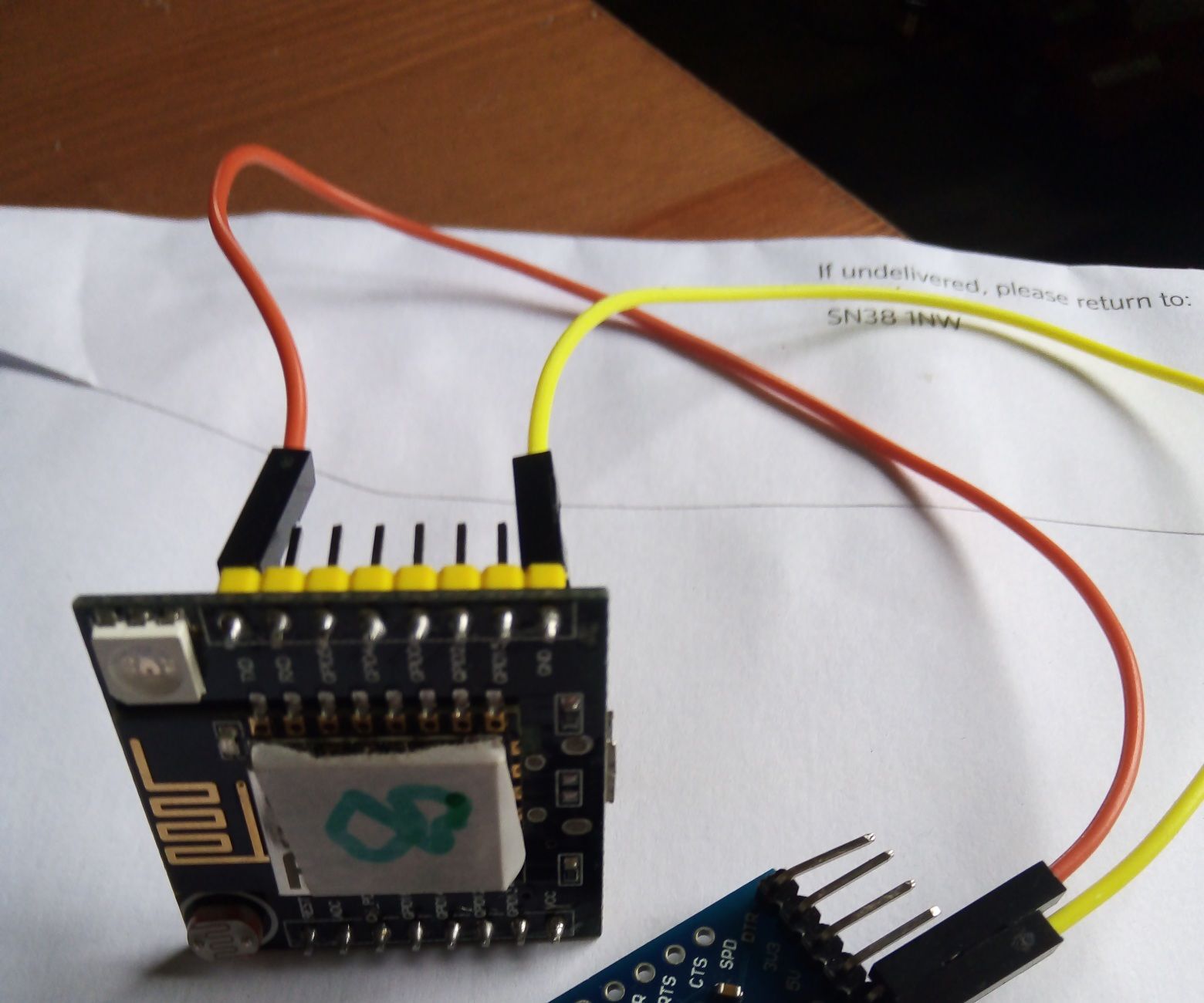 Reading Light Values From Witty by Serial Connection