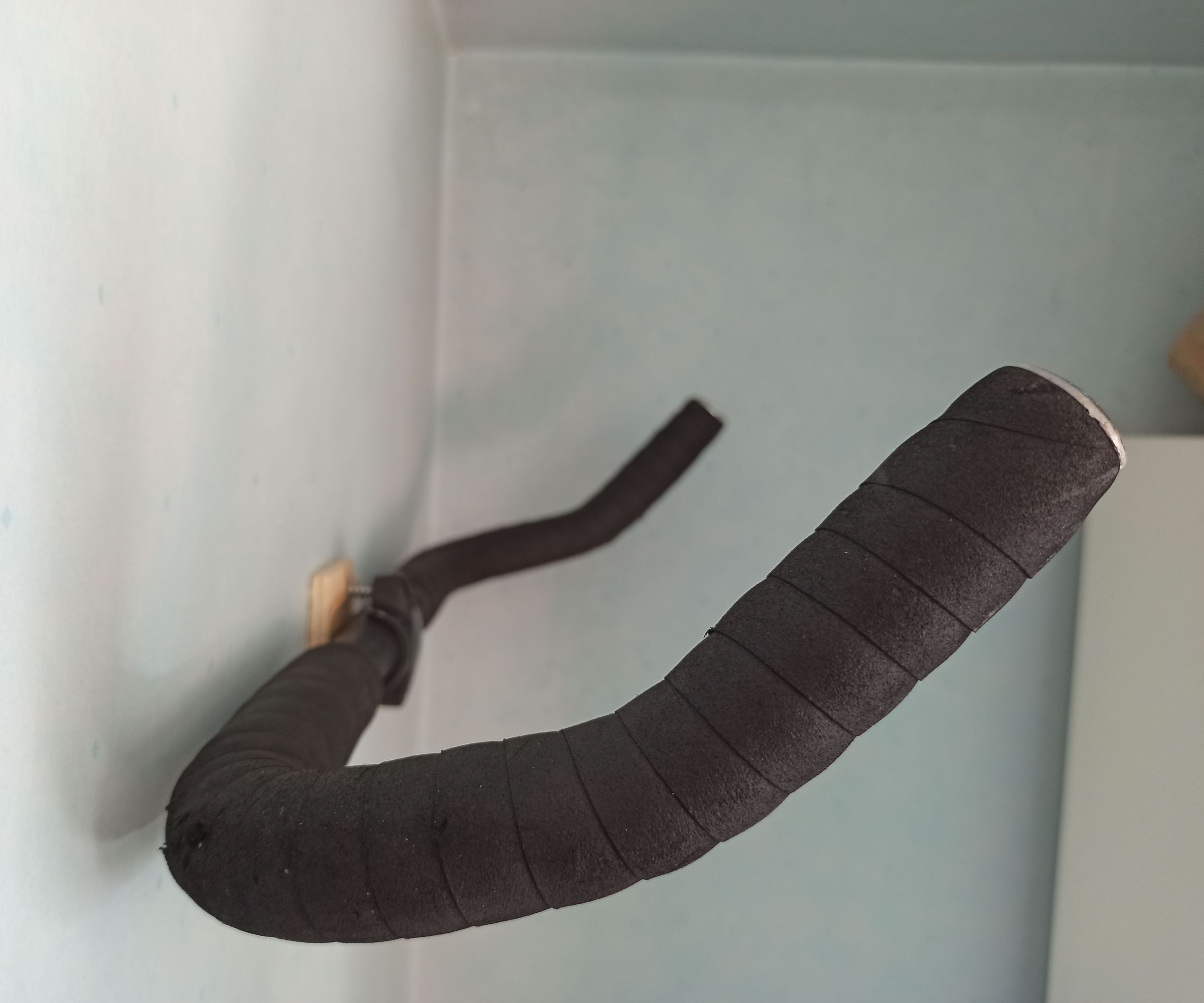 Coat Hanger From Bike Handlebar