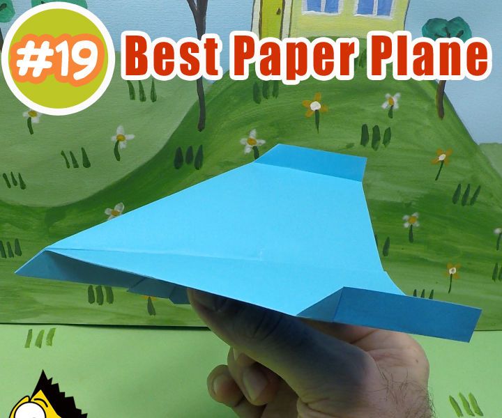 How to Make a Paper Airplane That Flies - Origami BEST #origami