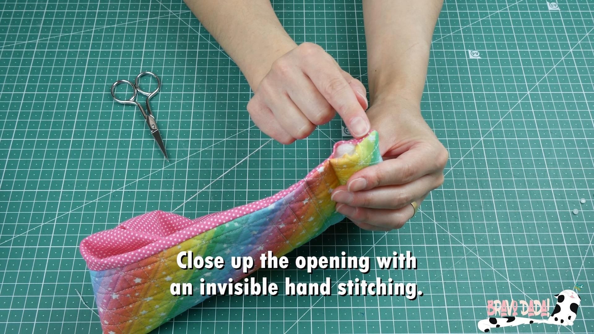 DIY How to Make a Quilted Electronic Device Pillow Stand + Fabric