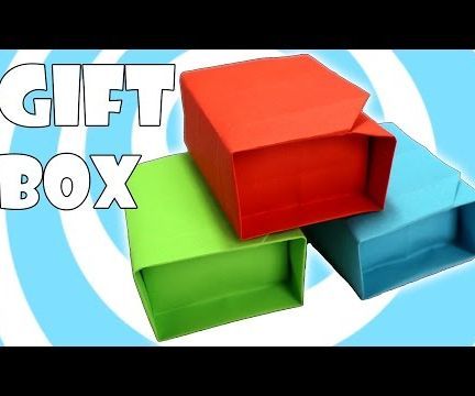 Paper Origami Gift Box With Lid
