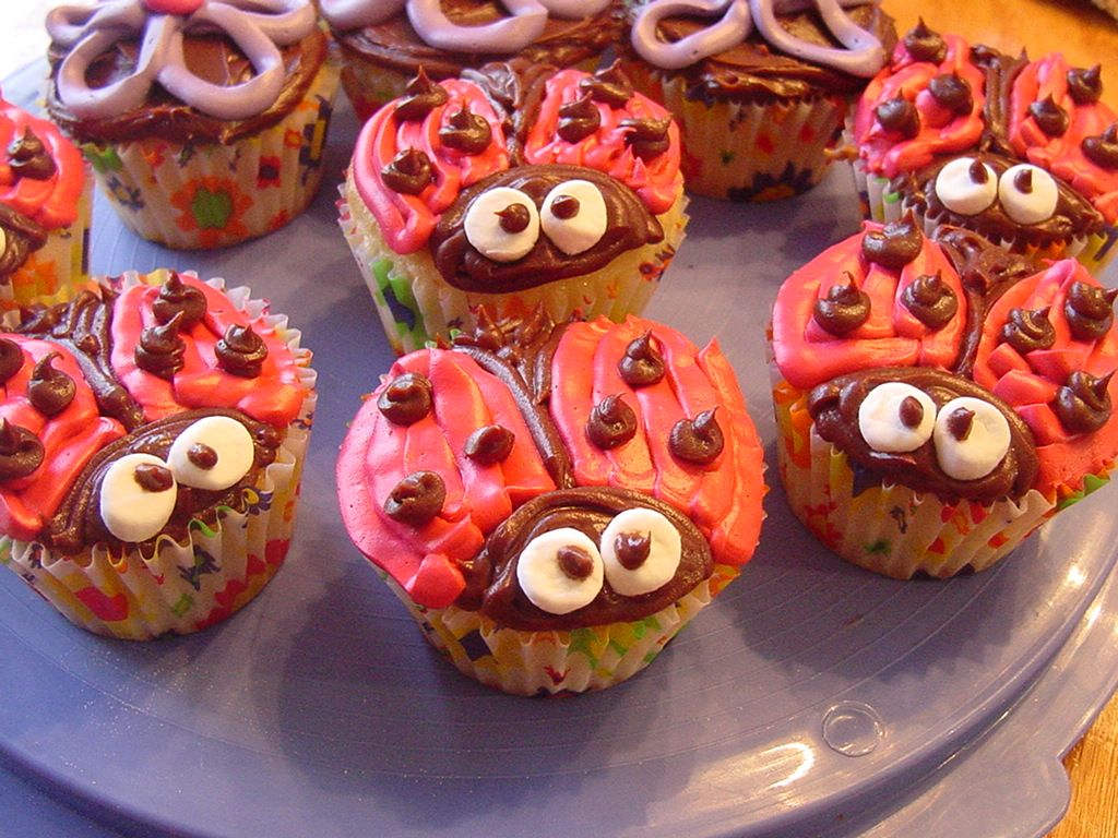 Cute Ladybug Cupcakes