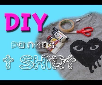 Diy Painted T Shirt With Acrylic Color!