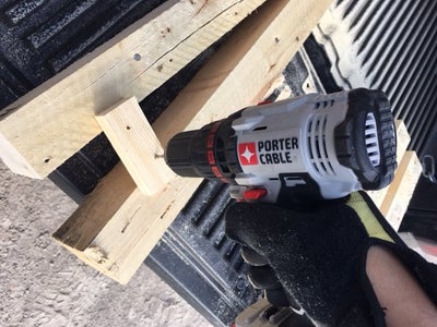 Drill the White Wood Trimmings