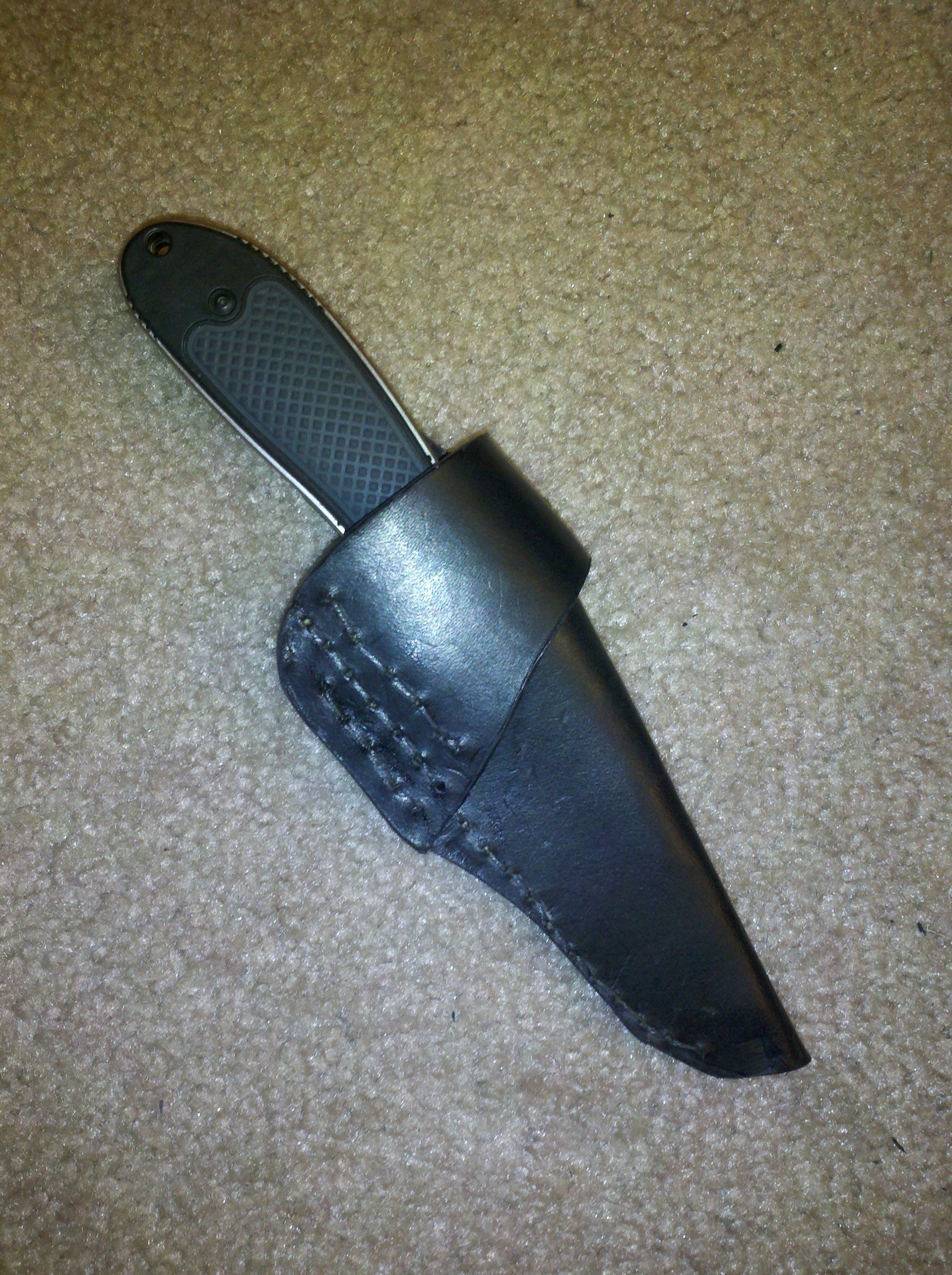 Wet Molding a Leather Knife Sheath