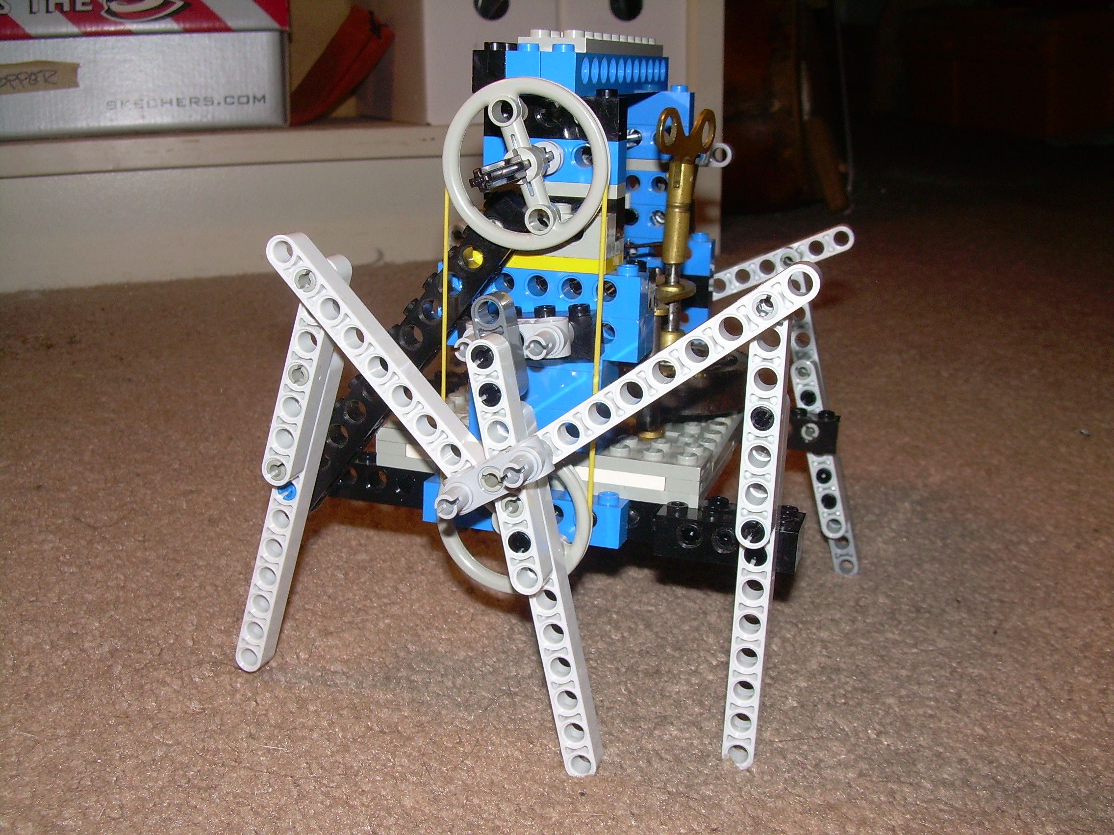 Klokwerx - a Six Legged Clockwork/lego Automaton