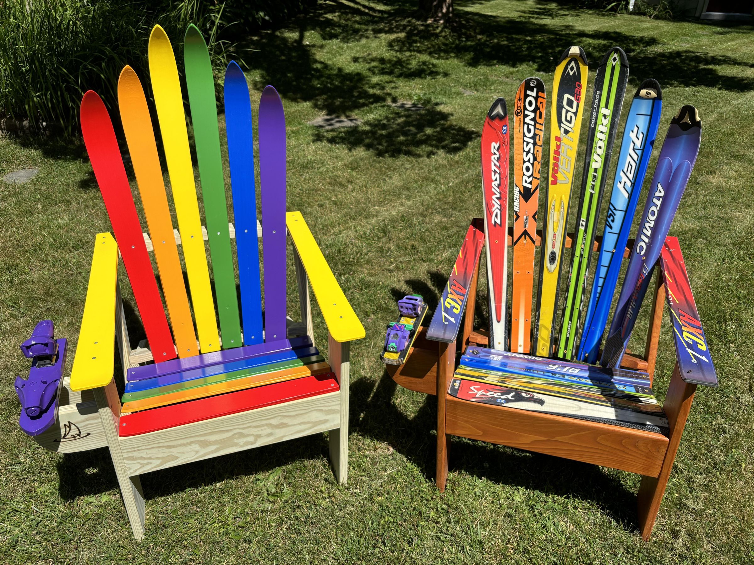 Rainbow Adirondack Ski Chair : 11 Steps (with Pictures) - Instructables
