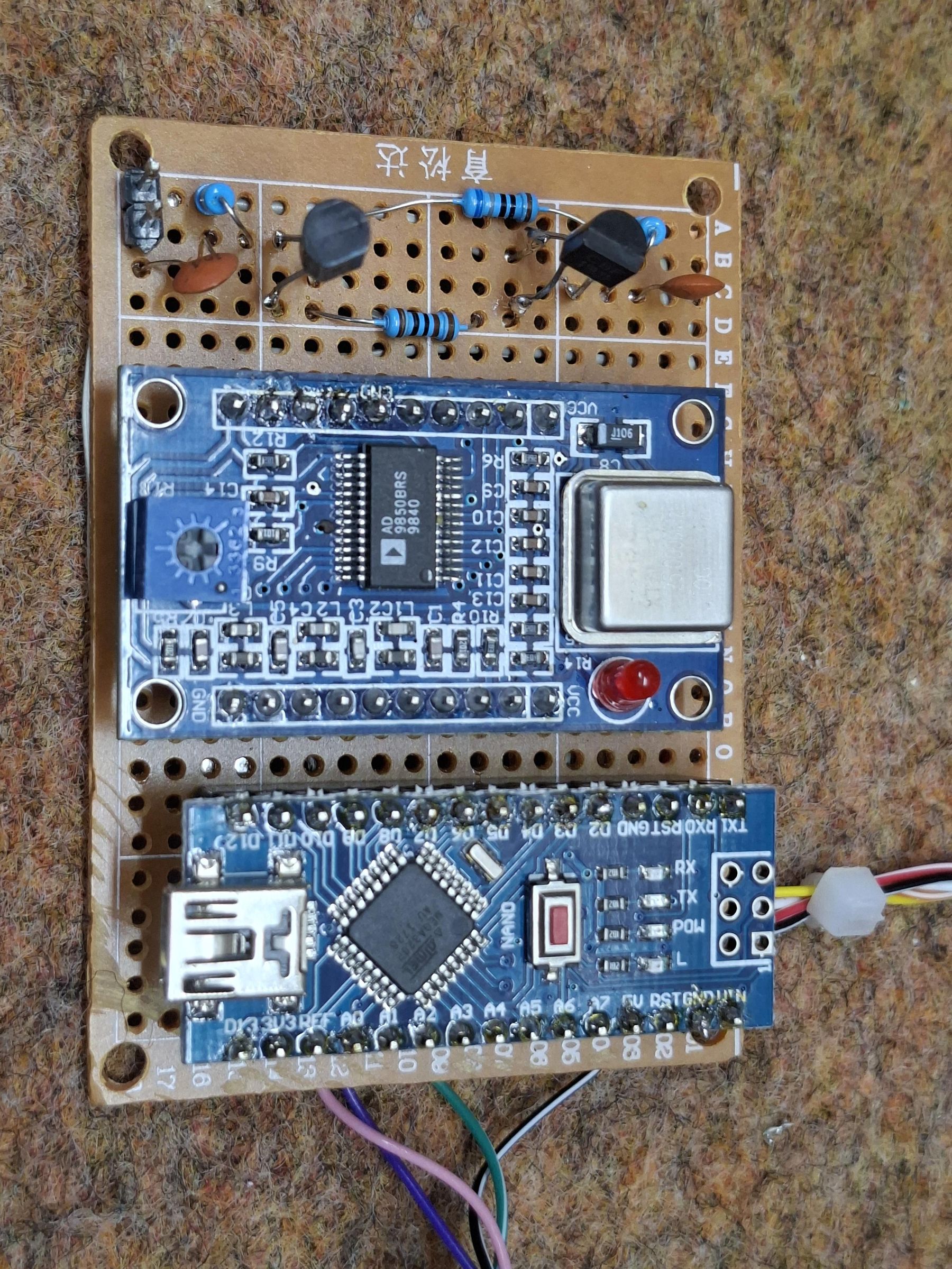 DIY Arduino VFO With AD9850 & TM1638 Pure Sine Wave Signal