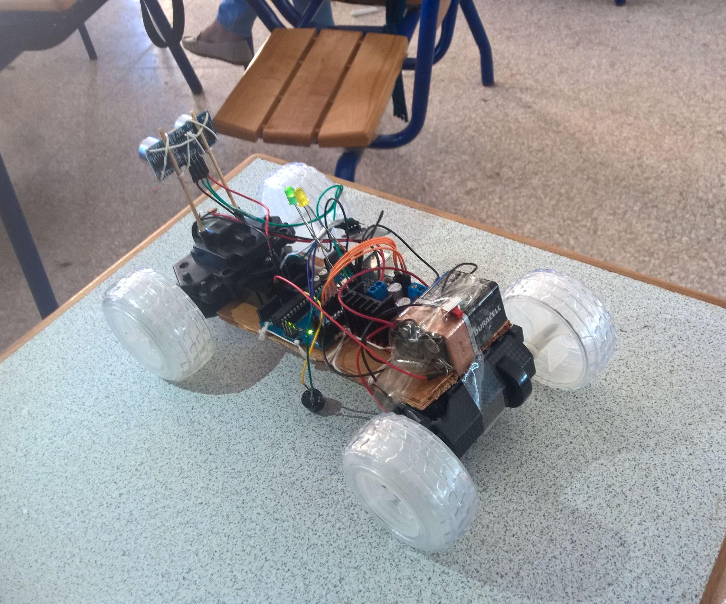 Arduino Anti Collision Car Controlled With Bluetooth