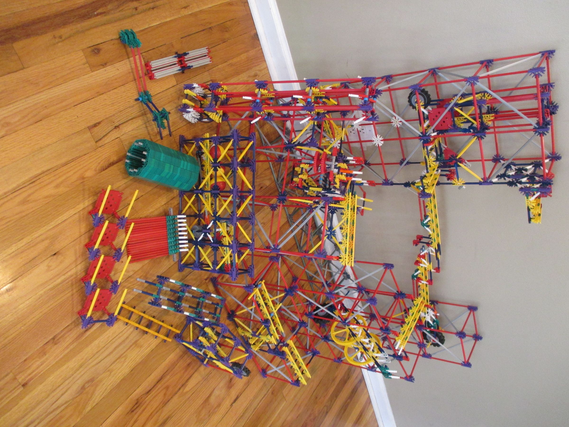 K'nex Ball Machine Grid Tower II, Elements : 15 Steps (with Pictures ...