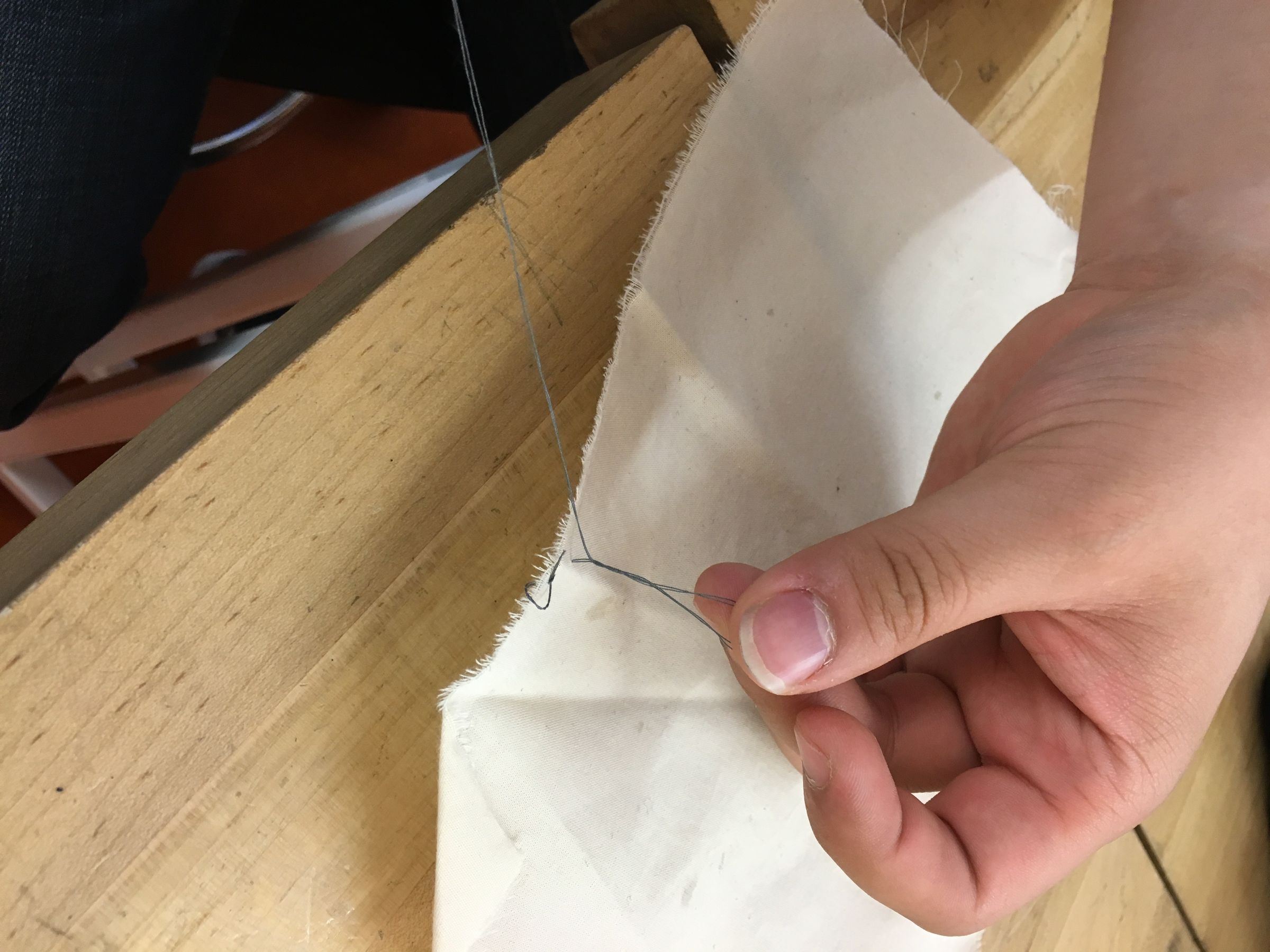 Double Thread Knot Sewing 4 Steps (with Pictures) Instructables