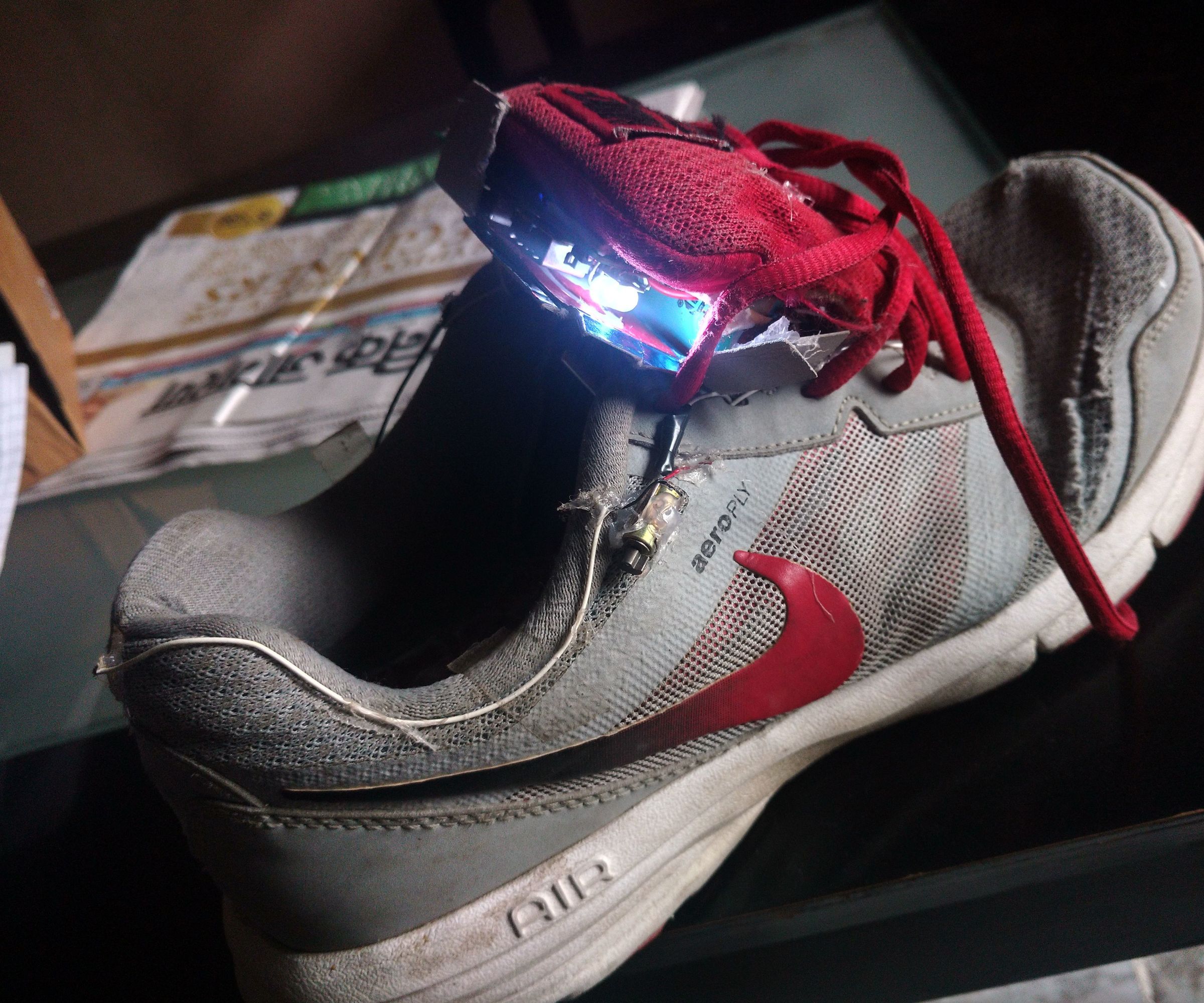 Eco Energy Shoes:-Mobile Charging,Instant Feet Massager,Wet Sensor