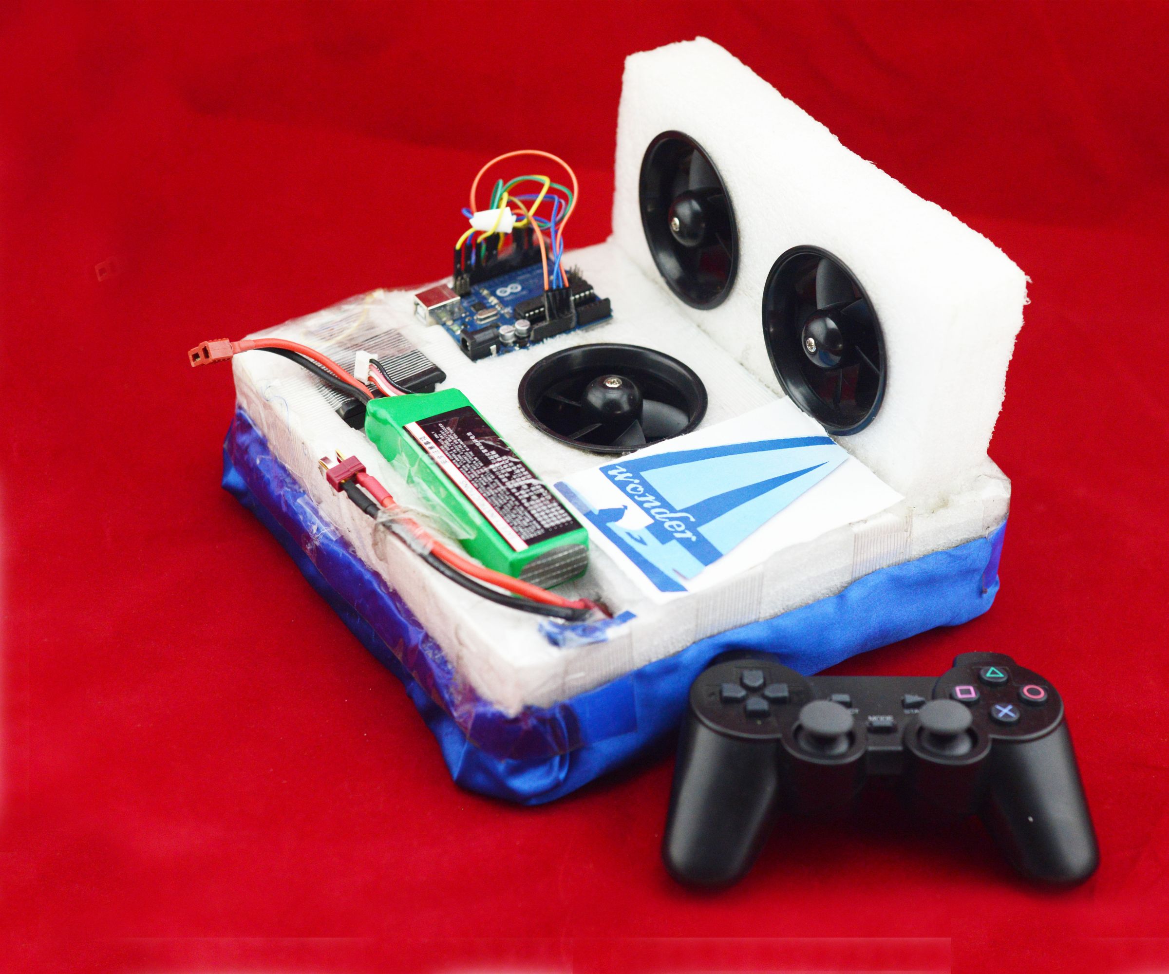 Wireless Controlled Hovercraft (Wonder4)