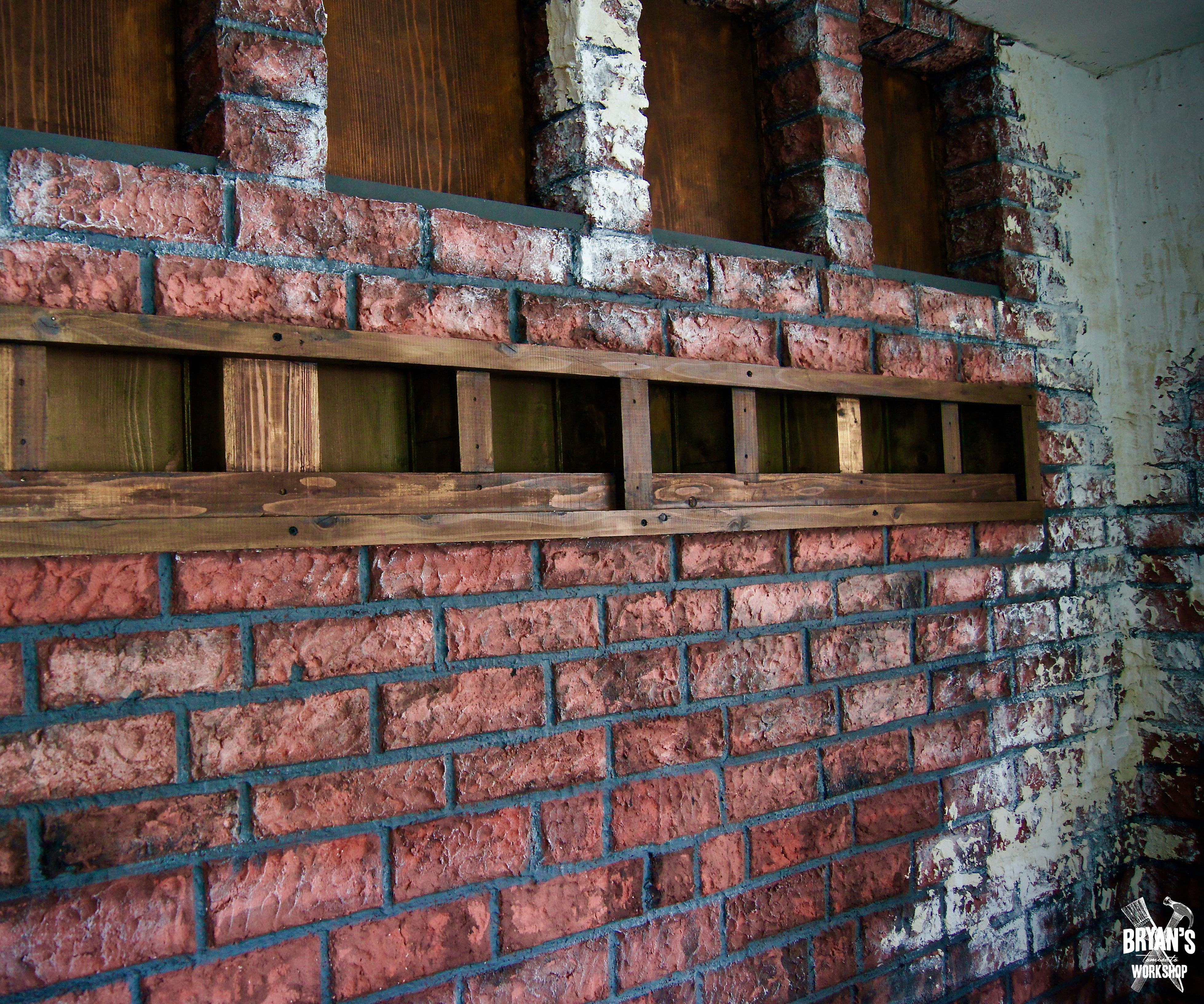 Faux Brick Wall
