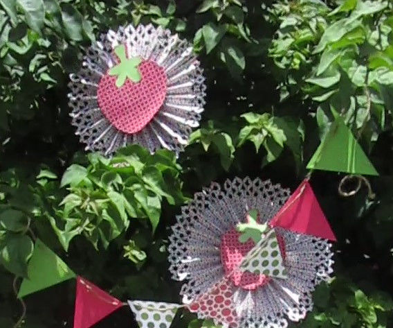 Strawberry Rosette Bunting/Garland
