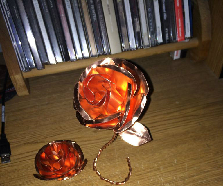 Copper flowers just in time for the holidays (No welding or forging equipment needed)