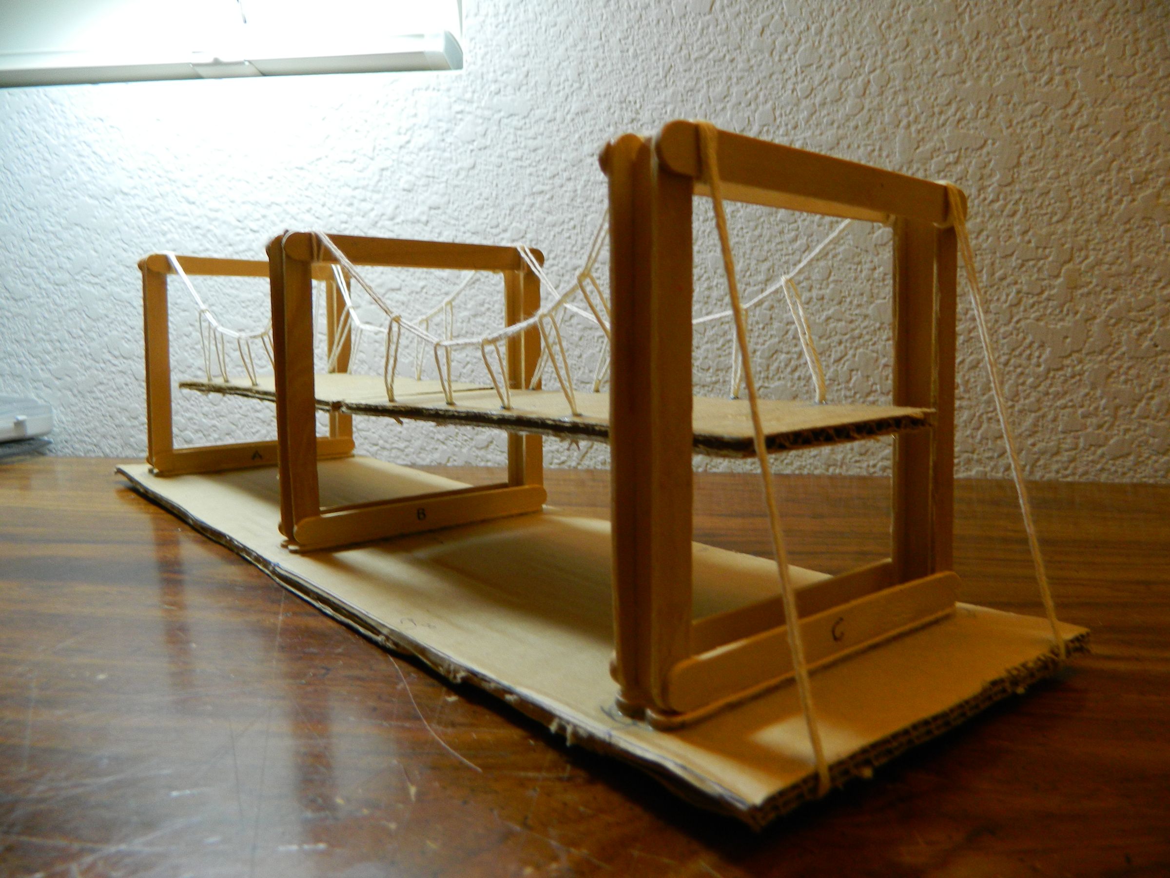 Simple Suspension Bridge Model : 8 Steps - Instructables