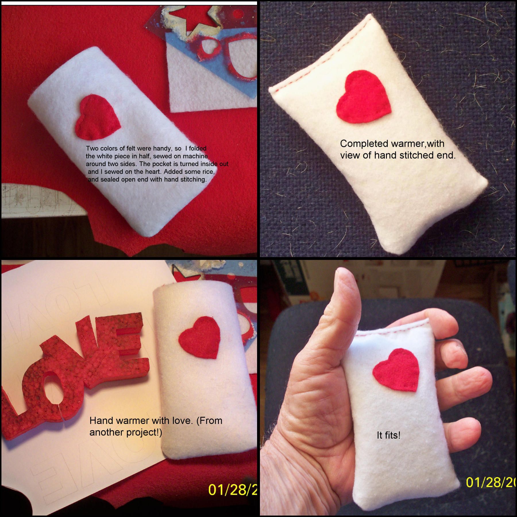 A Heart Themed Hand Warmer