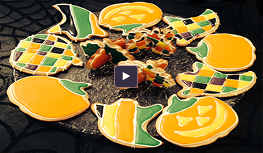 Halloween Cookies With Almond Icing