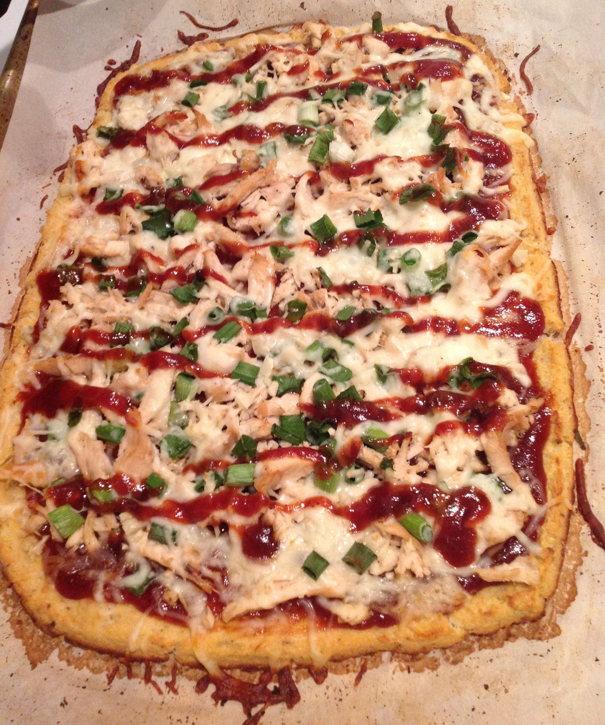 Cauliflower Crust BBQ Chicken Pizza
